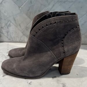 Vince Camuto Gray Suede Ankle Boots